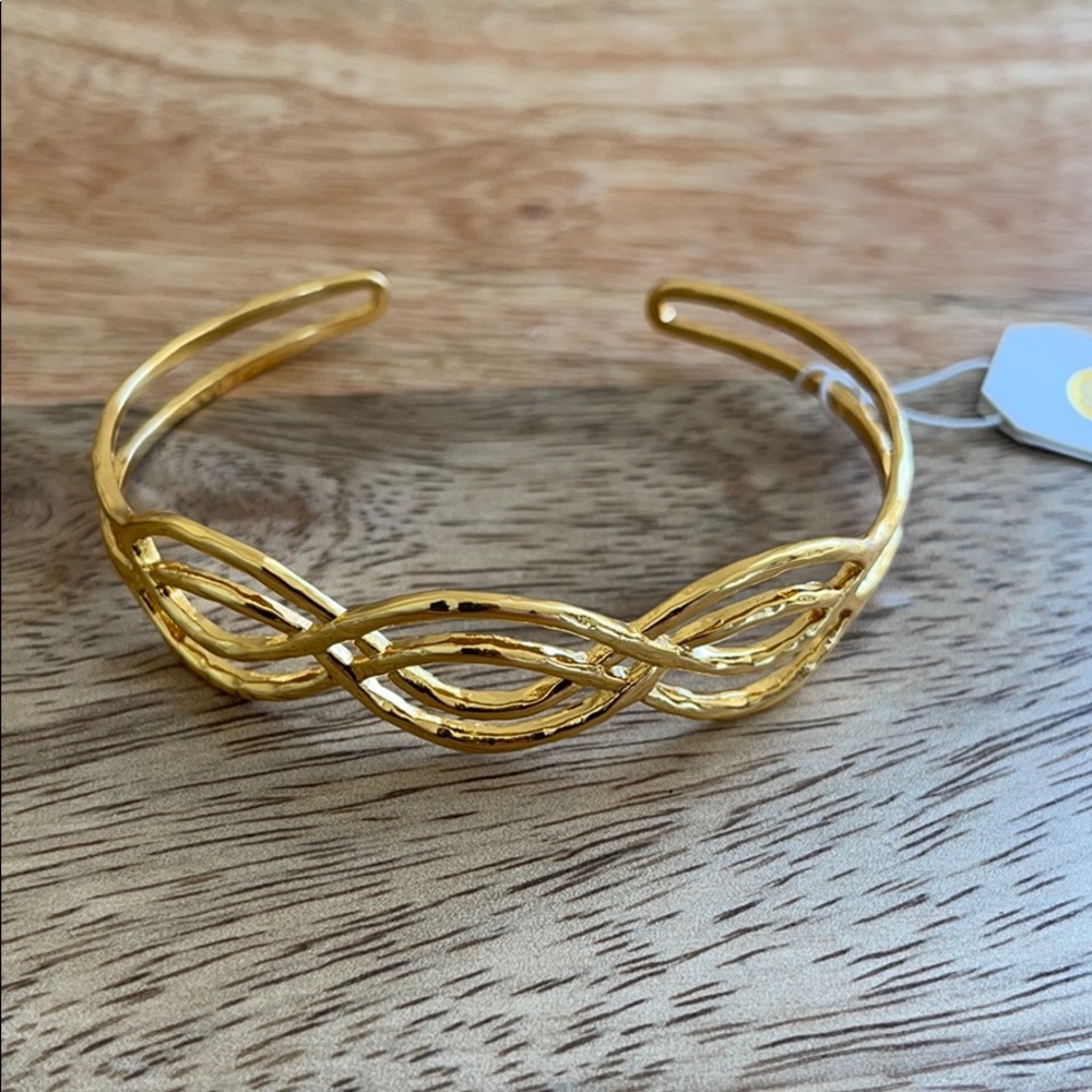 Gorjana Mesa Wave Cuff Bracelet - Gold - Picture 7 of 10